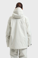 Women's Off White Multifunctional Waterproof Insulated Snow Jacket